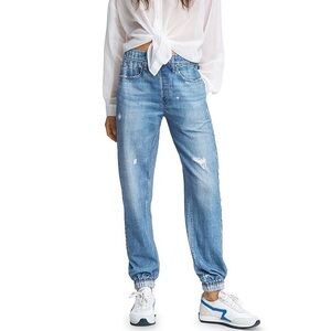Rag & Bone Miramar Cotton Denim High Rise Ankle Jogger Pants